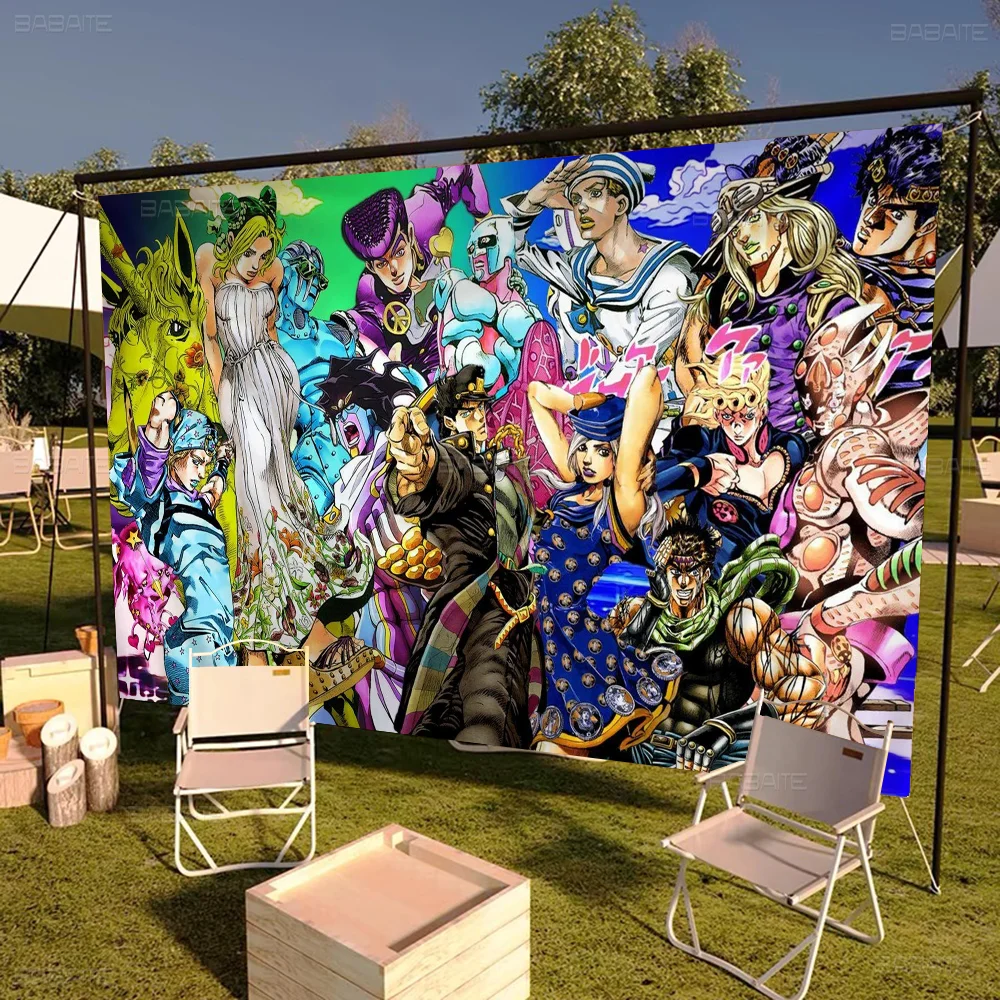 Ковер JoJo S Bizarre Adventure Аниме Таблица Флаг Для Гостиной Домашний Декор Общежития