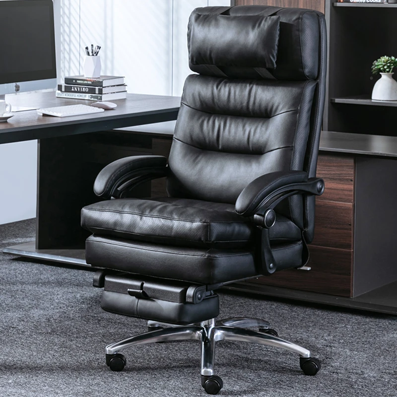 

Bureaucrat Executive Computer Arm Chair Ergonomic Throne Swivel Reclining Waiting Chairs Footrest Wheels Cadeira Silla Furniture