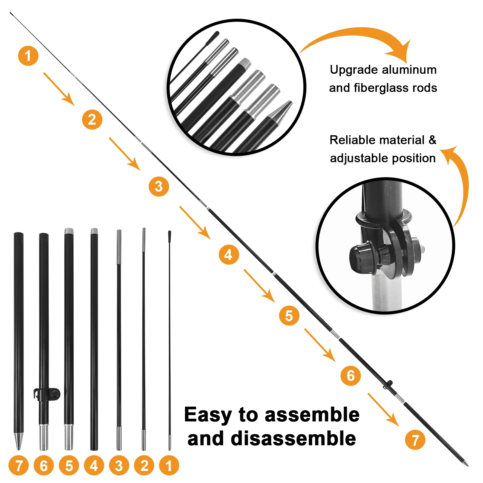 FSFLAG 1 шт. 280 см открытый флаг с перьями флагштоком рекламный наружный баннер