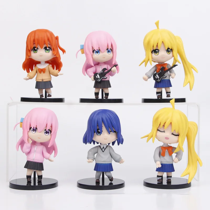 

10cm Bocchi The Rock Figure Kawaii Gotoh Hitori Ijichi Nijika Kita Ikuyo Yamada Ryo Anime Periphery Collection Display Gift Toys