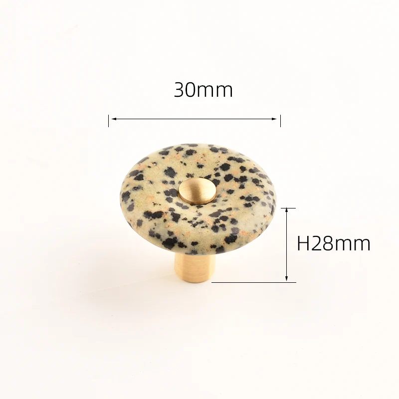 

Латунные ручки для шкафов IHOMCASA с агатом 30 мм