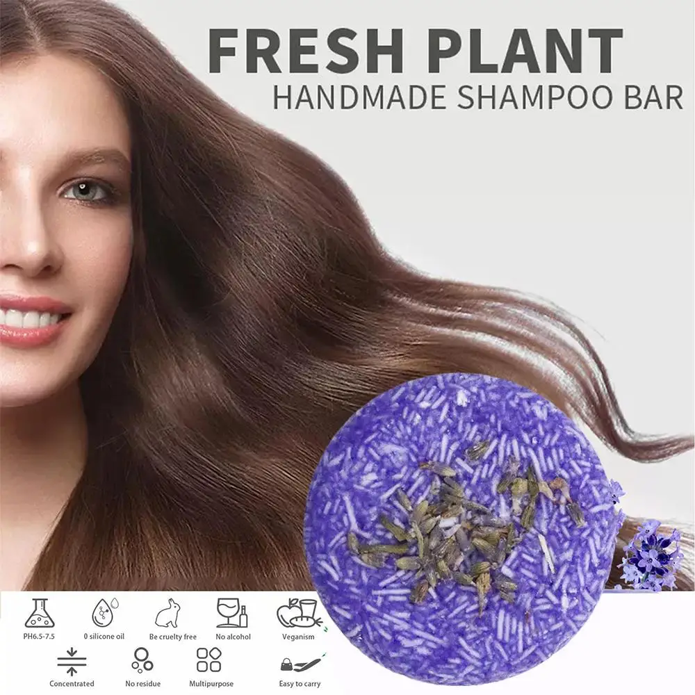 

1 шт. новый обновленный фиолетовый шампунь от дождя, эссенция Polygonum, шампунь для затемнения, седые очищающие волосы, мыло для волос B3E3