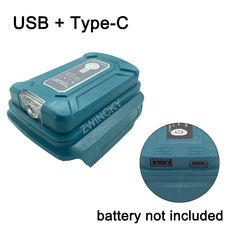 

Портативный фонарик-power bank IWP для аккумуляторов Makita 14,4В-18В