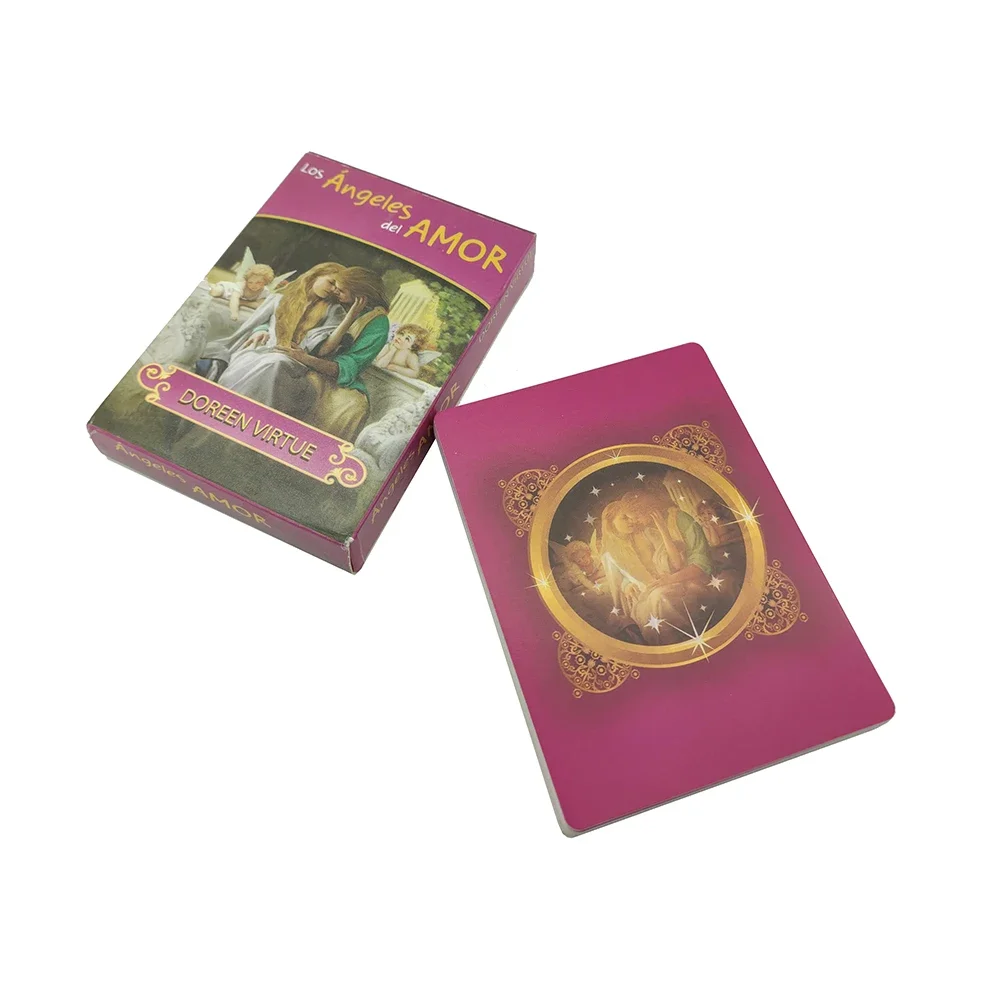 Колода карт для начинающих The in Spanish Романтика ангелы Таро Оракл