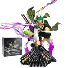 4 стиля Аниме фигурки ророноа Зоро экшн-фигурки One Piece GK манга модель украшения коллекция детские игрушки Рождественский подарок