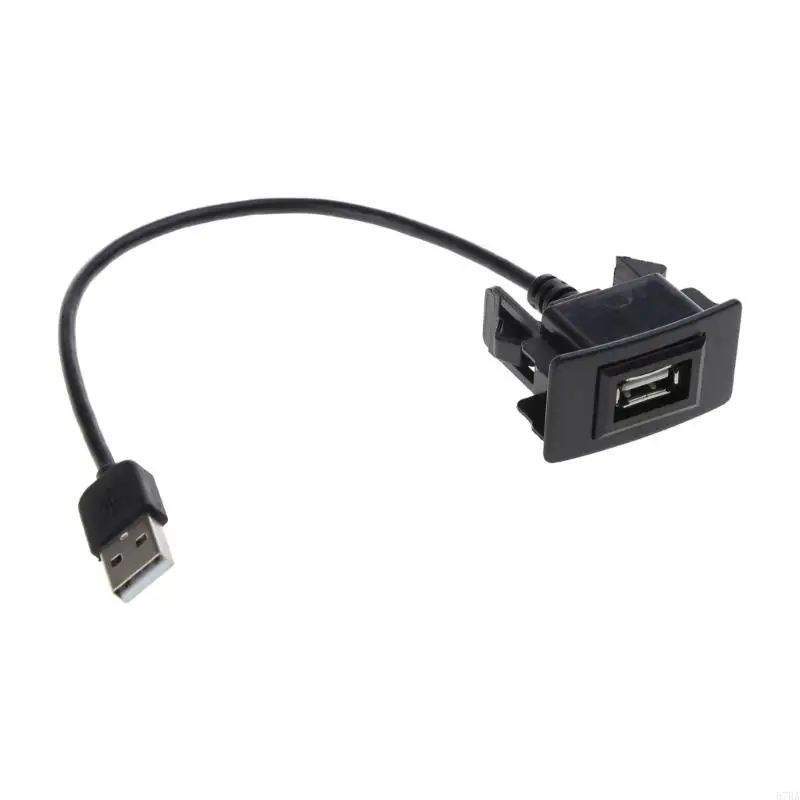 57BA USB -мужчина до Женская панель мониторинга Aux Mount Adension Cable для автомобильных