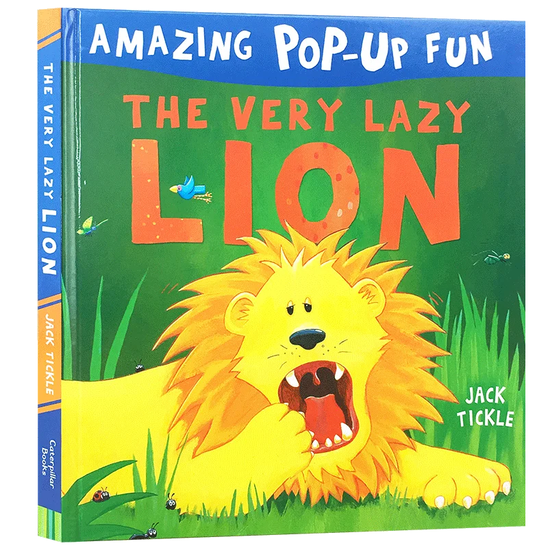 

Оригинальная английская удивительная всплывающая Веселая Детская игрушка Milu с ленивым львом в твердом переплете 3d-книга с картинками