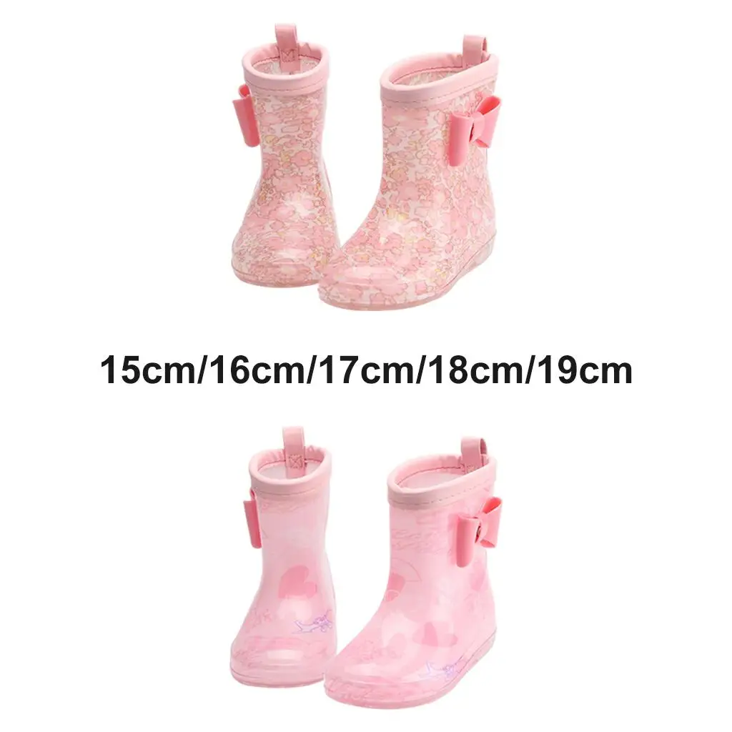 

Kids Wellies Durable Sole Childrens Rainboots Bright Colour PVC Non Boots Unisex for Kids' Outdoor Activities on Rainy Days