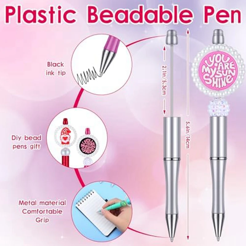 Ручки из бисера объемные акриловые бусины уплотнительные кольца и черные