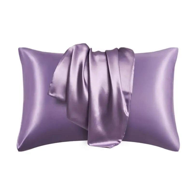 2PCS Silk Pillowcase Anti-acne Anti-allergy Mulberry Silk Satin Pillow Cofver Comfortable Household Decor Bedroom Home Product