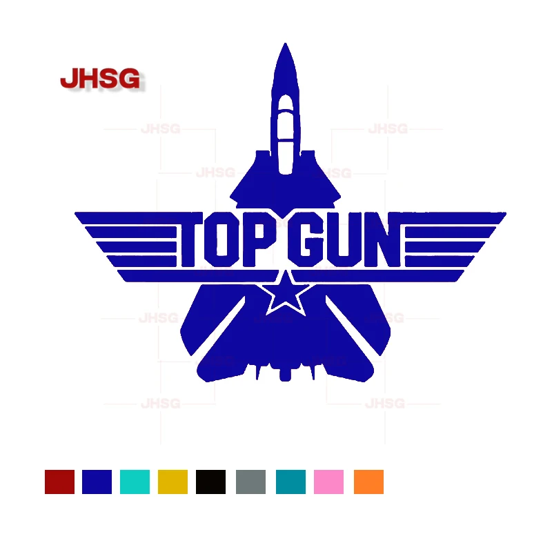 

JHSG для Top Gun Виниловая автоподкладка для ноутбука, окна, стены, бампера, наклейка, авто крутая графика, Стайлинг автомобиля, автомобильная наклейка, автомобильные аксессуары, ПВХ