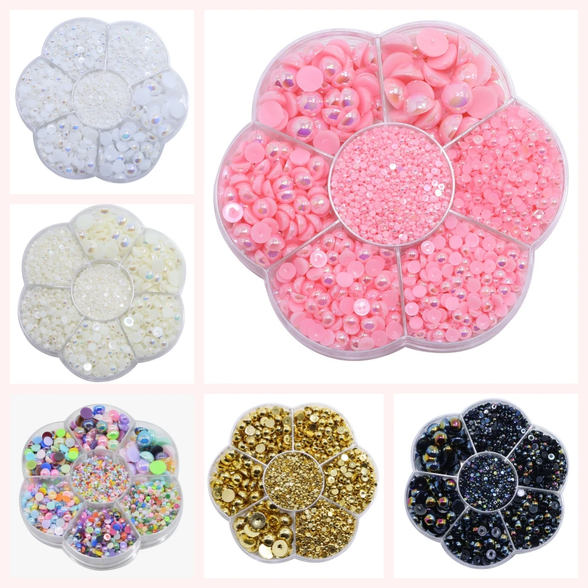 

Смешанный размер волшебные полукруглые ювелирные изделия с имитацией жемчуга AB Цвет аксессуары для волос одежда Маникюр сделай сам