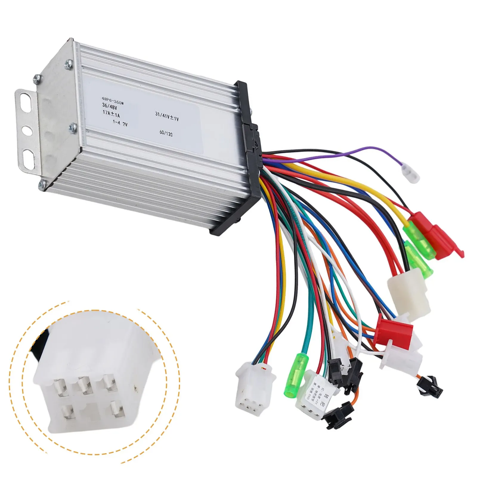 Гладкий и бесшумный бесщеточный контроллер 36 В-48 В 350 Вт для электрического