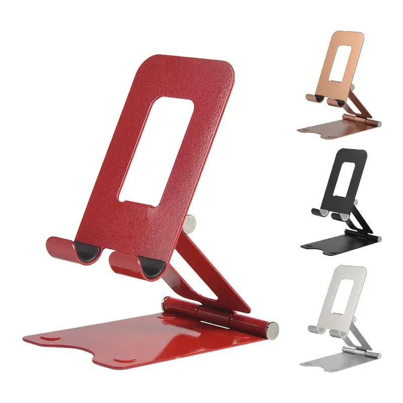 

Phone Holder Stand Adjustable Portable Foldable Alloy Tablet Stand for IPhone IPad Desk Desktop Support Bracket