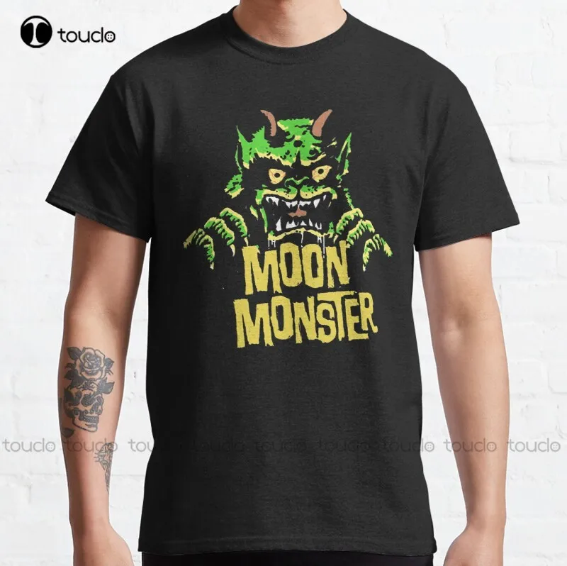 

Новинка Moon Monster // винтажный Монстр фан-клуб Классическая футболка футболки для женщин хлопковые футболки женская модная смешная футболка