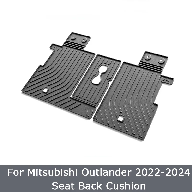 

Коврик для заднего багажника Mitsubishi Outlander GM GN ZM PHEV 2022 2023 2024 TPE, водонепроницаемый коврик для хранения, защитные аксессуары для пола
