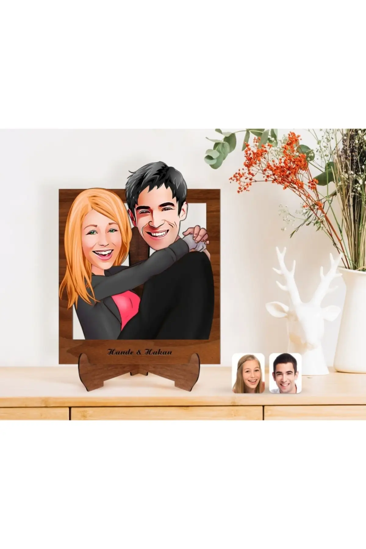 

Personalized children's Kick Box Cartoon Wooden Trinket Model-1