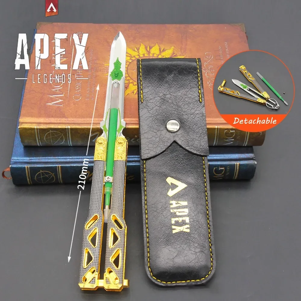 

Apex Legends Heirloom Octane Heirloom Butterfly Knife Pen Game Peripheral Weapon Katana Samurai Sword Ornaments Gifts Toys Boys