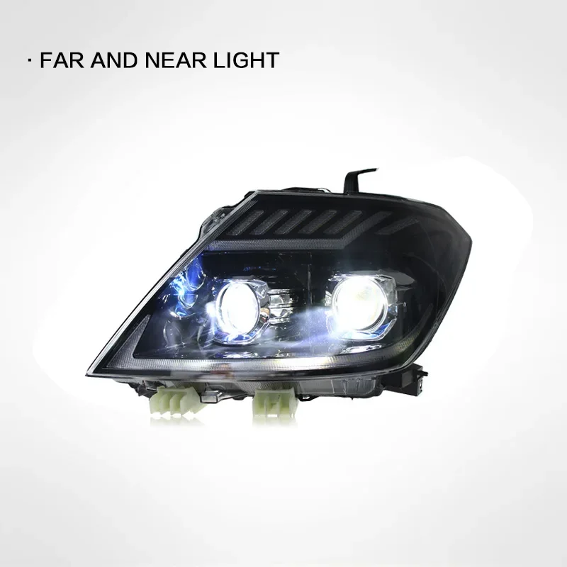 Для Nissan Patrol 2012-2019 фара в сборе Y62 модифицированные светодиодные дневные ходовые огни стример поворотники двойной свет линзы LE (art.: 3920cf40ba415) - 3920cf40ba415