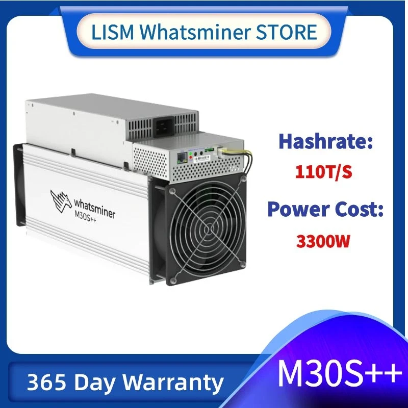 

Новый алгоритм Whatsminer M30S ++ 100T Hashrate SHA-256, только 3300 Вт