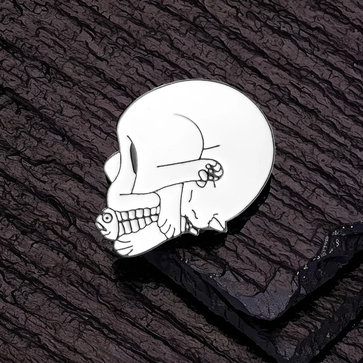 Catuni милые ортопедические кости эмалированные булавки брошь красочный