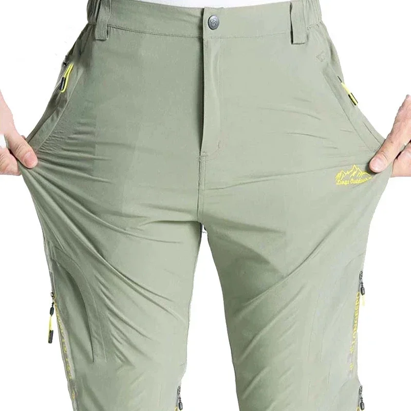 

Trousers Cargo Travel Summer Breathable Climbing Quick Hiking Fishing Pants Mountain Men's Casual Stretch Pants Thin Dry Outdoor