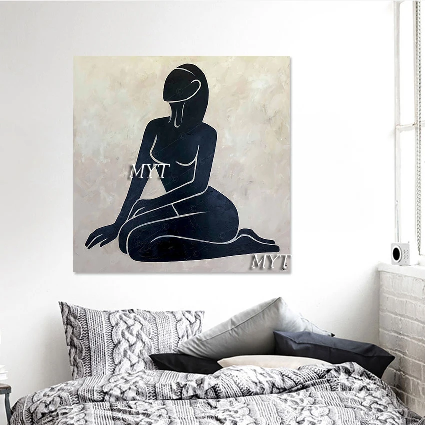 Абстрактная картина маслом с сексуальной фигурой новый дизайн украшение отеля