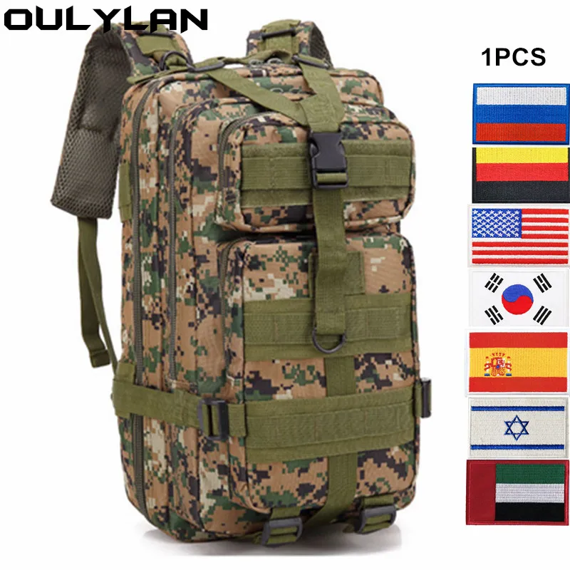 

Водонепроницаемый тактический рюкзак Oulylan, 30 л, 3p, с мягкой спинкой, походные сумки для кемпинга и охоты, Военный Ранец, Треккинговый