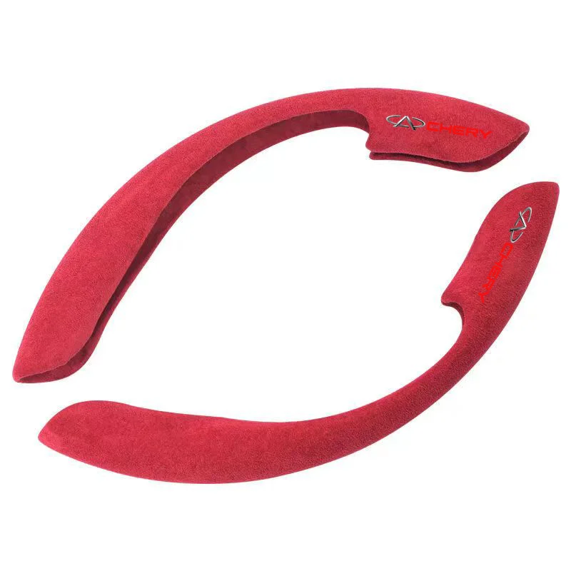 

Car Steering Wheel Cover black suede leather for Chery Tiggo 2 3 4 5 7 Pro 8 T11 5X Amulet Fora QQ Fulwin Arrizo Car Accessories