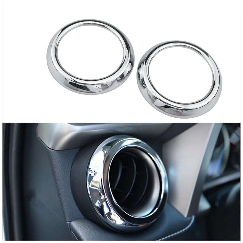 

Для Toyota RAV4 2013 2014 2015 2016 2017 2018 ABS хромированный передний воздуховод крышка выпускного отверстия отделка декоративное формование