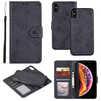 xr shell for iphone 14 13 12 11 pro xs max 6 8 7 plus case retro leather wallet 2in1 magnetic detachable flip cases cover coque