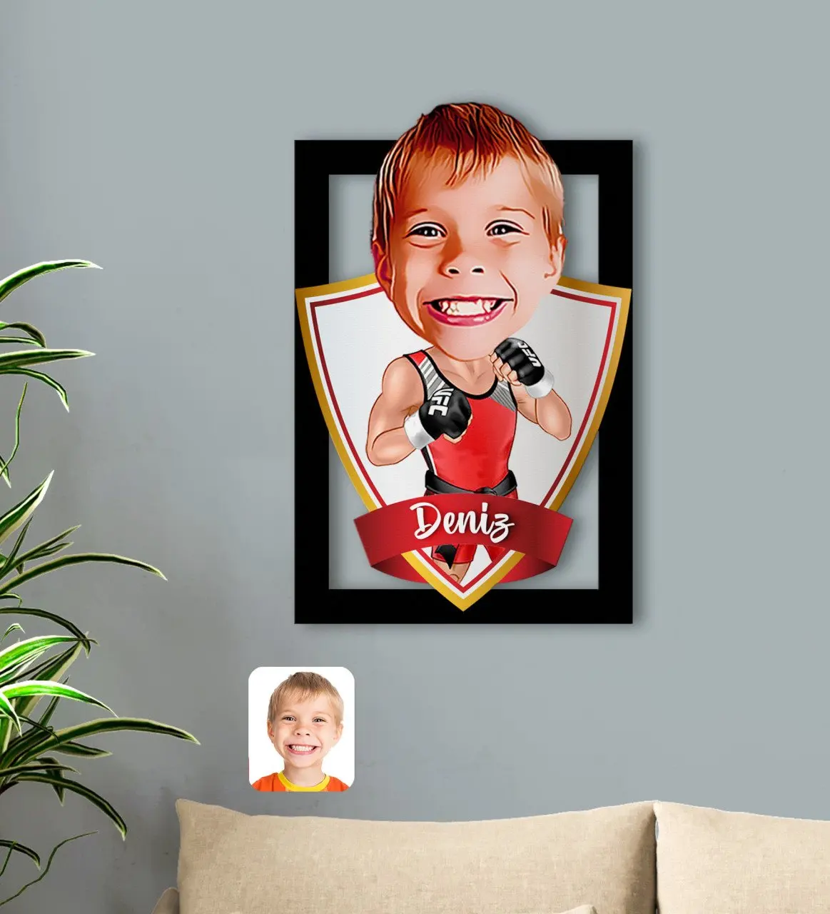 

Персонализированная детская шкатулка с рисунком 3D дерева