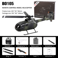 c186 bo105 rc helicopter 2 4g 4 propellers 6 axis electronic gyroscopel stabilization flight stall protection outdoor drone toy