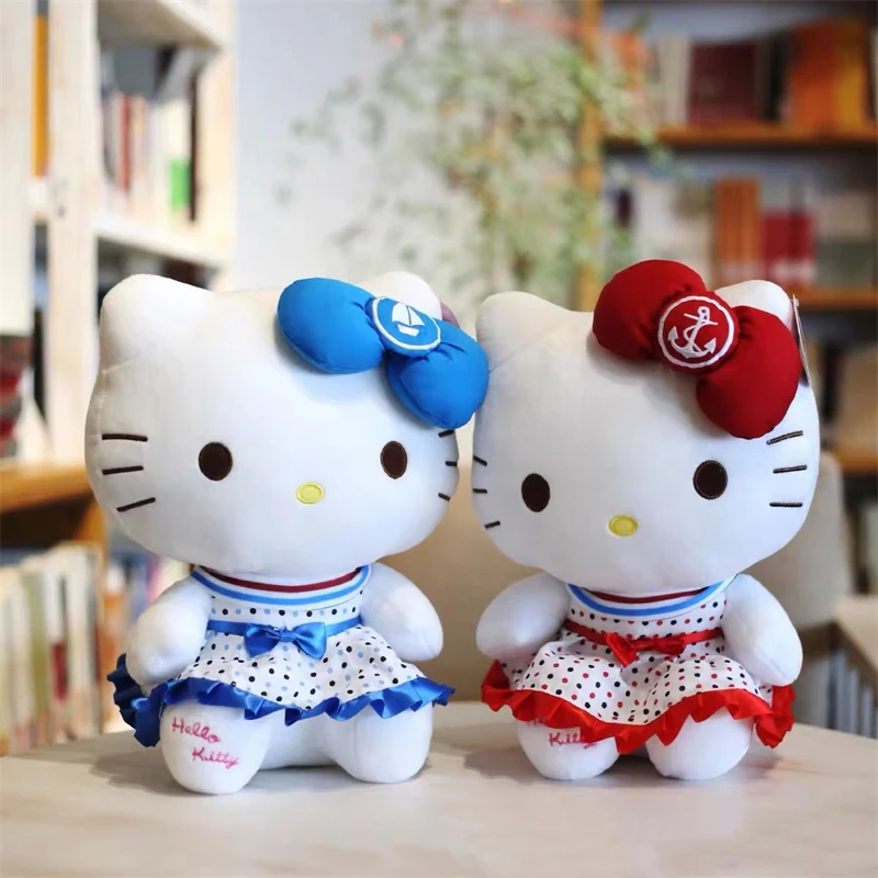 

30Cm Lovely Sanrio Plush Peluche Kawaii Kt Cats Plush Dolls Cute Stuffed Animal Plushie Toy Kt Ragdoll Home Decor Gift for Girls