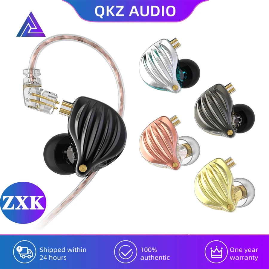 

Оригинальные QKZ ZXK наушники HIFI металлические проводные наушники 3,5 мм Сабвуфер музыкальные наушники съемный монитор гарнитура PK ZSN PRO EDX