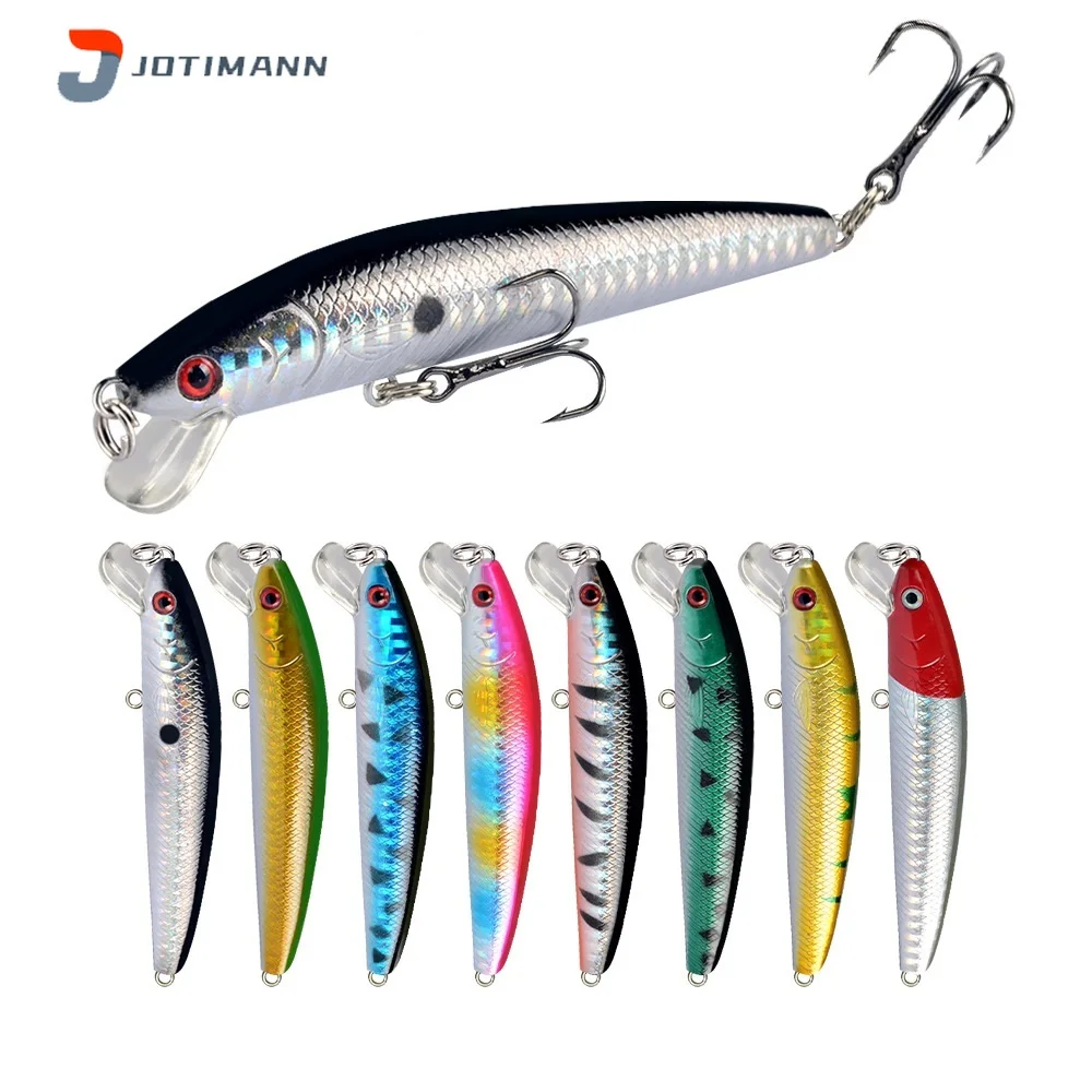 

JOTIMANN New Spinning Hard Lures Mino Luya Artificial Bionic Bait Jerkbait Wobblers Fishing Spoon Carp Striped Fishing Tackle