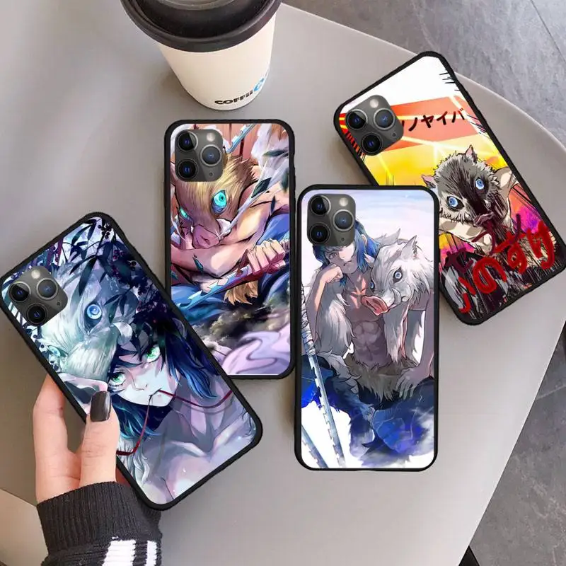

KIMETSU NO YAIBA Demon Slayer Inosuke Phone Case For iphone 12 11 13 7 8 6 s plus x xs xr pro max mini