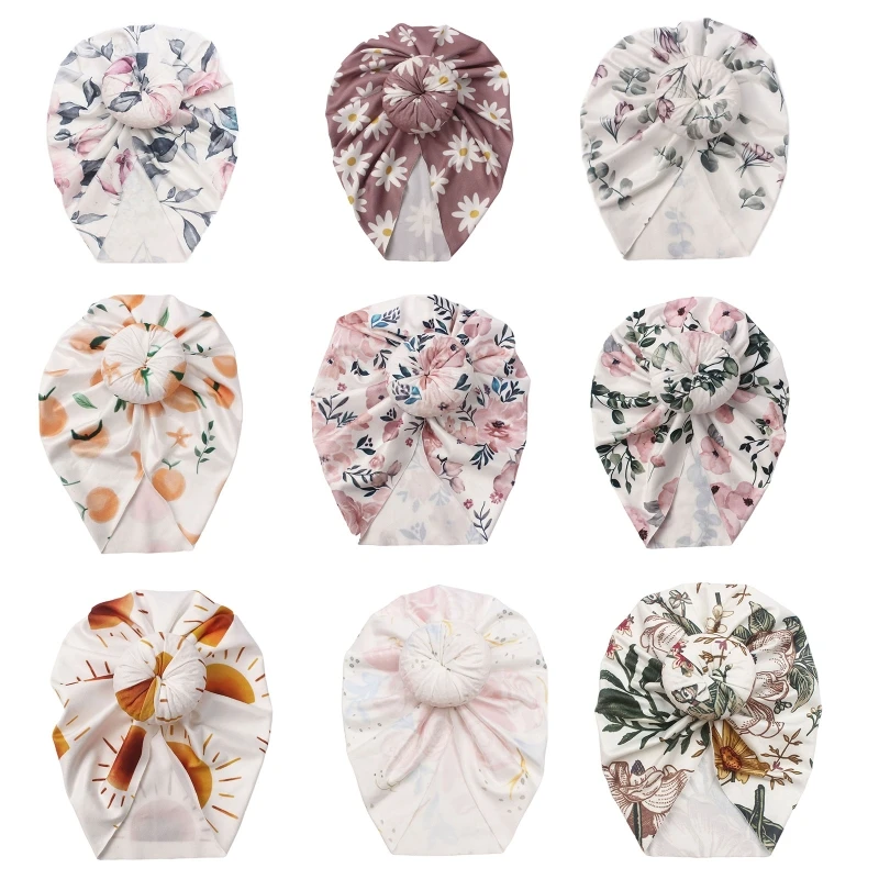 

41XC Милая шляпа в виде пончика для маленьких девочек, шляпа-тюрбан, весенние головные уборы, Детская шляпа, головной убор для фотографировани...