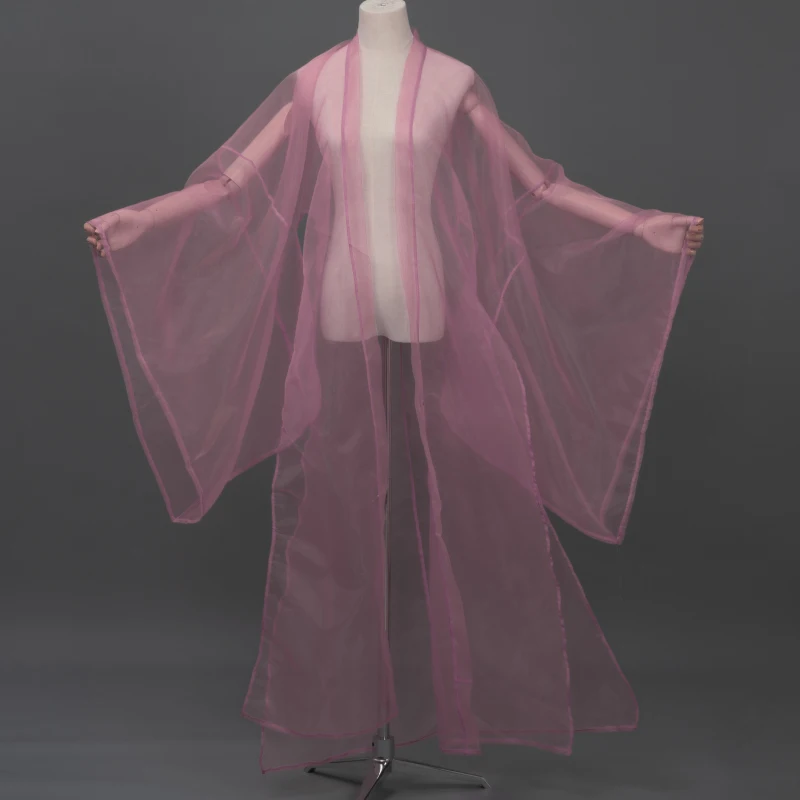 Белая сказочная одежда Hanfu для взрослых мужчин и женщин кардиган с широким