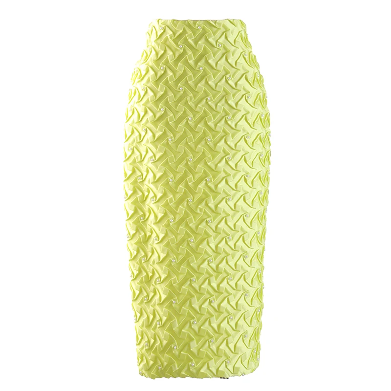 

Women's Half Skirt 2022 Summer Sexy Multicolor MIDI Pencil Skirt Fashion High Waist Split Luxury Pearl Office Lady Skirt