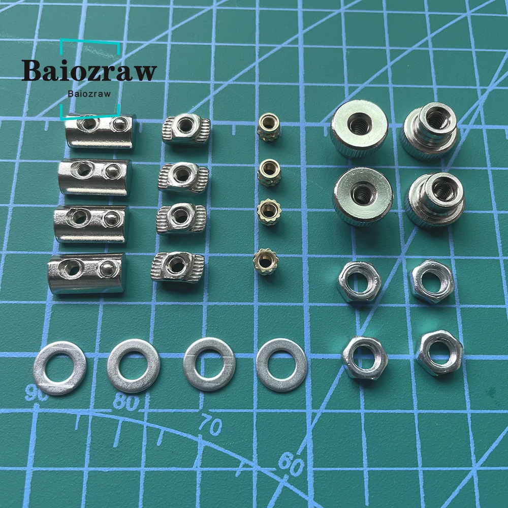 Baiozraw V2.4 R2 3D Printer Screws Full Kit DIY Project Fasteners Nuts For Voron 2.4 Parts on. -> Винты полного комплекта DIY-проекта 3D-принтера Baiozraw V2.4 R2 с гайками для деталей Voron 2.4.