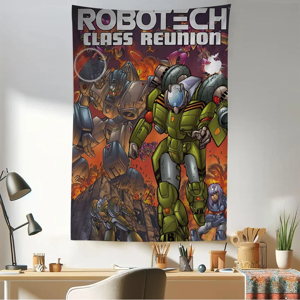 Аниме Robotech гобелен художественная печать искусство научная фантастика комната