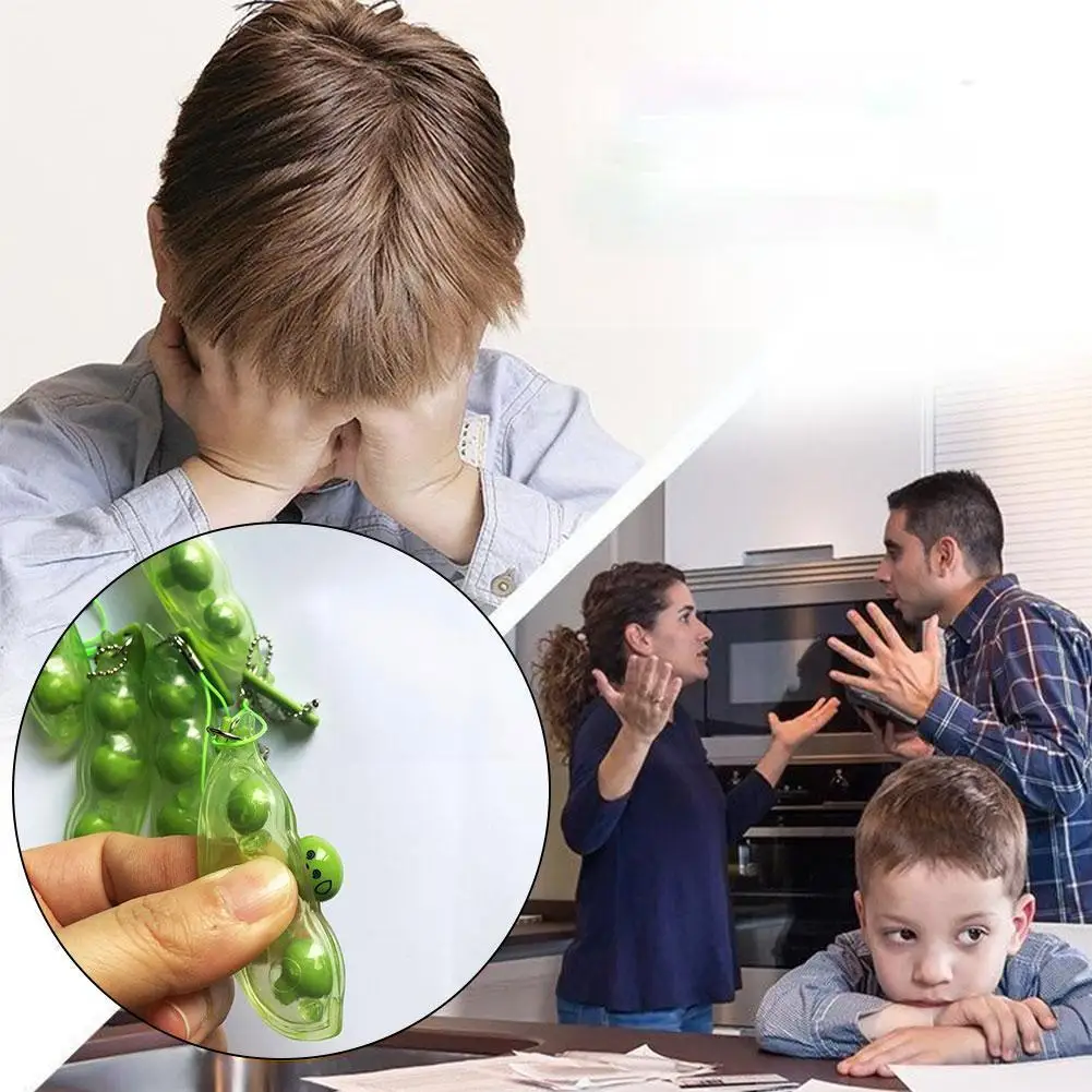 

Beans Toy Fidget Toy Spinner Stress Relief Simple Dimple Keychain Toys Fidget Anti-stress Toy Dimple Bubble Pushs Sensory N9l3