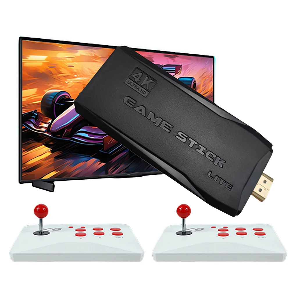 Аркадная игровая консоль M8-X6 с аркадным джойстиком 4K встроенными 20000 игр 32/64/128G