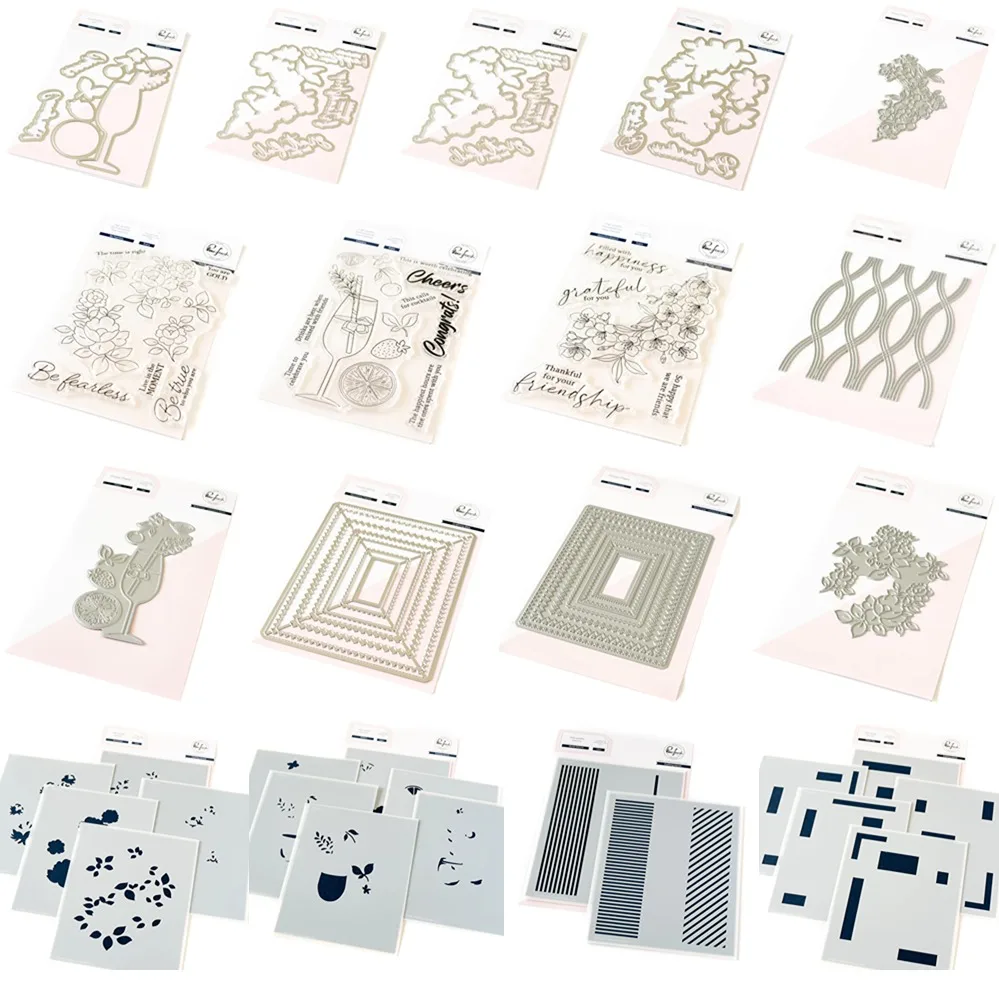 Летние Новые штампы для вырезания трафареты оформления фотографий шаблон