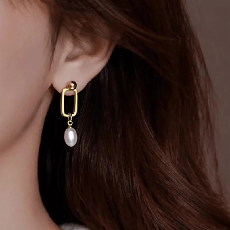 Mewanry полые геометрические жемчужные Подвесные серьги-гвоздики для женщин модные