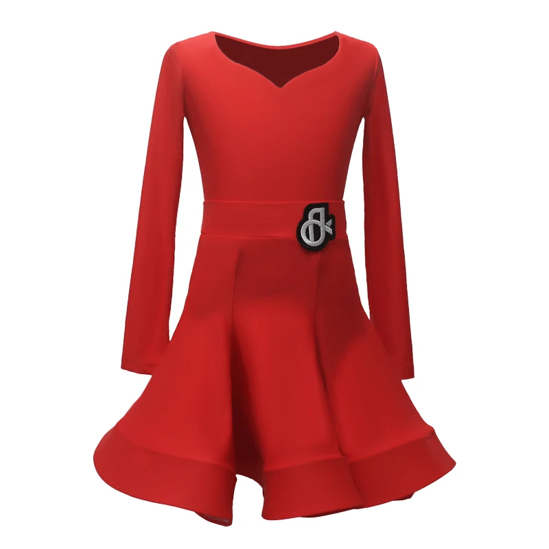 Детское платье для латиноамериканских танцев новая осенне-зимняя большая