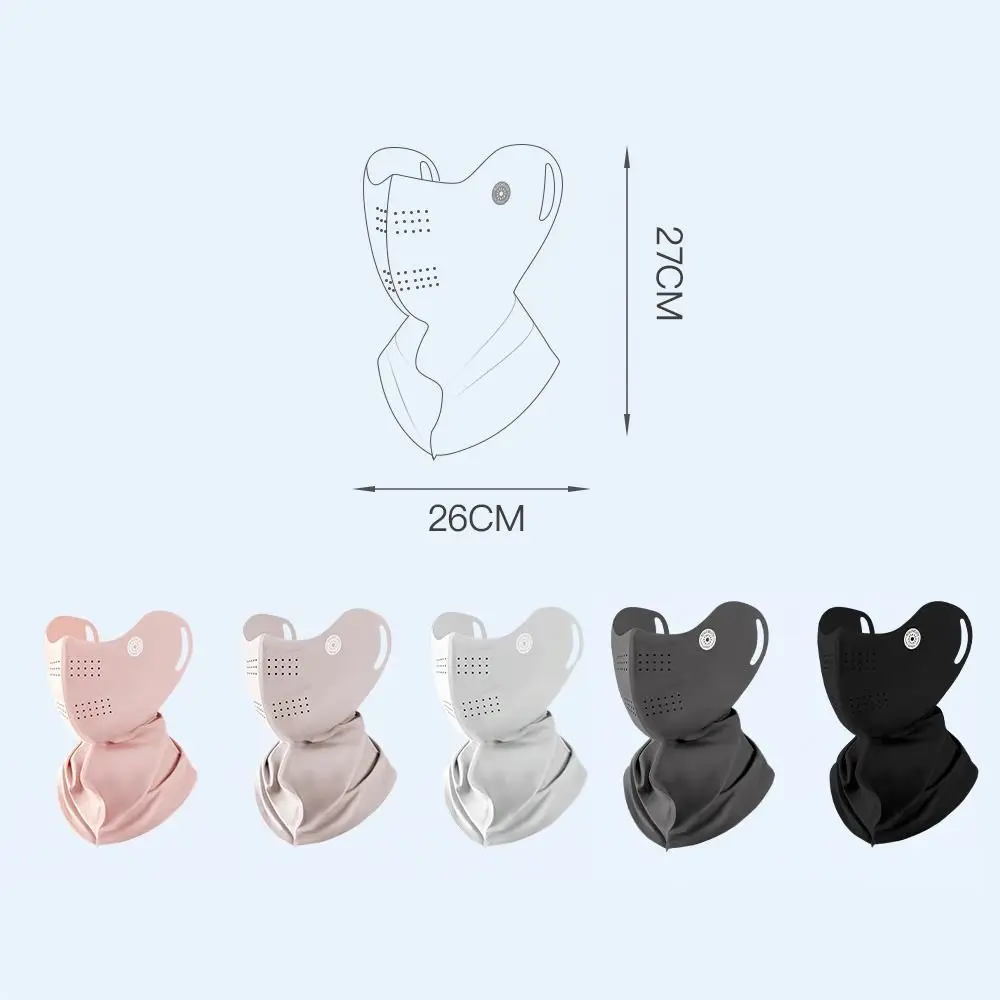 Ледяная шелковая Солнцезащитная маска для лица Спортивная дышащая тонкая с