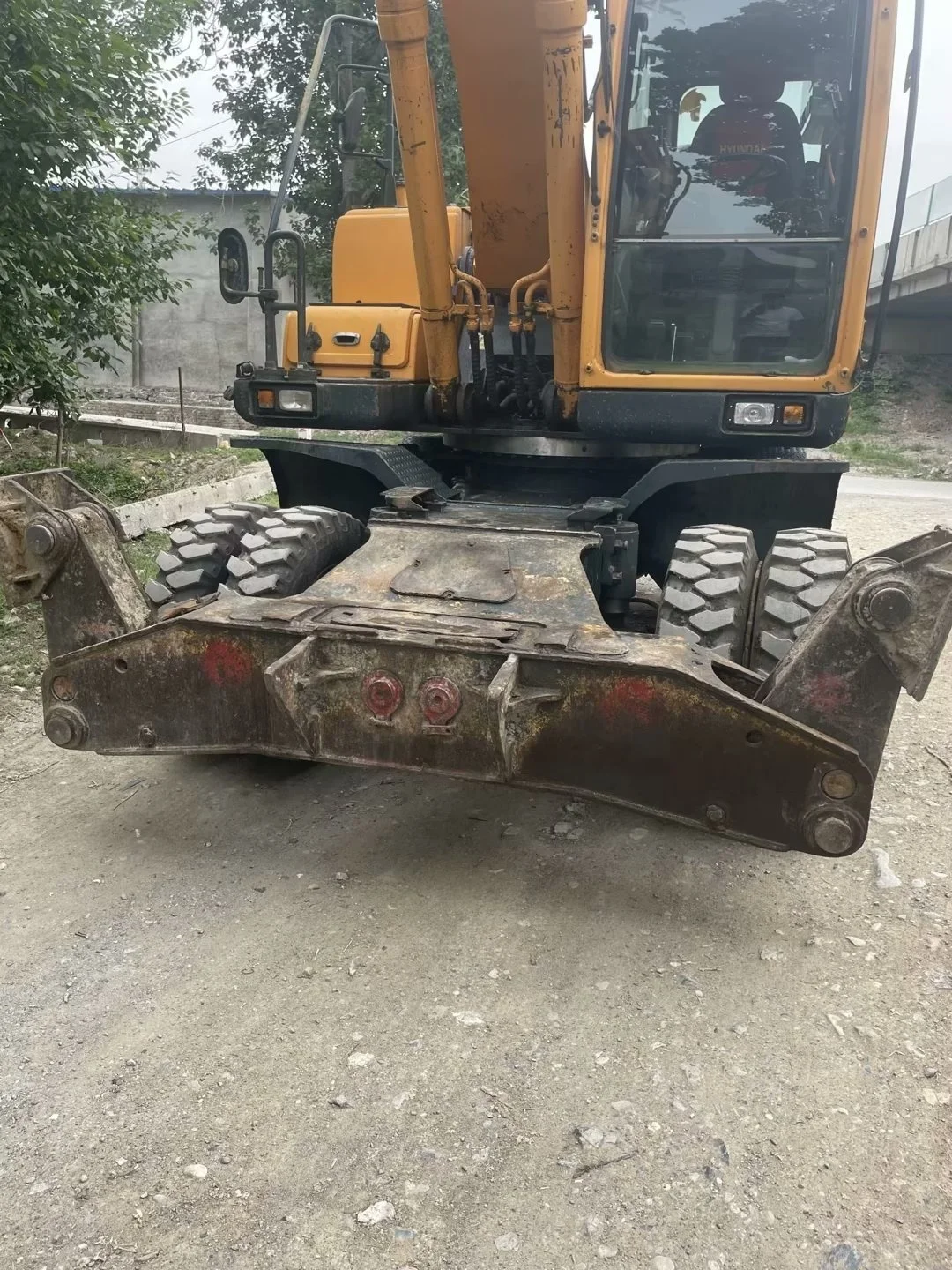 Колесный экскаватор б/у Hyundai 210W-9 R210 экскаваторы оригинальное состояние