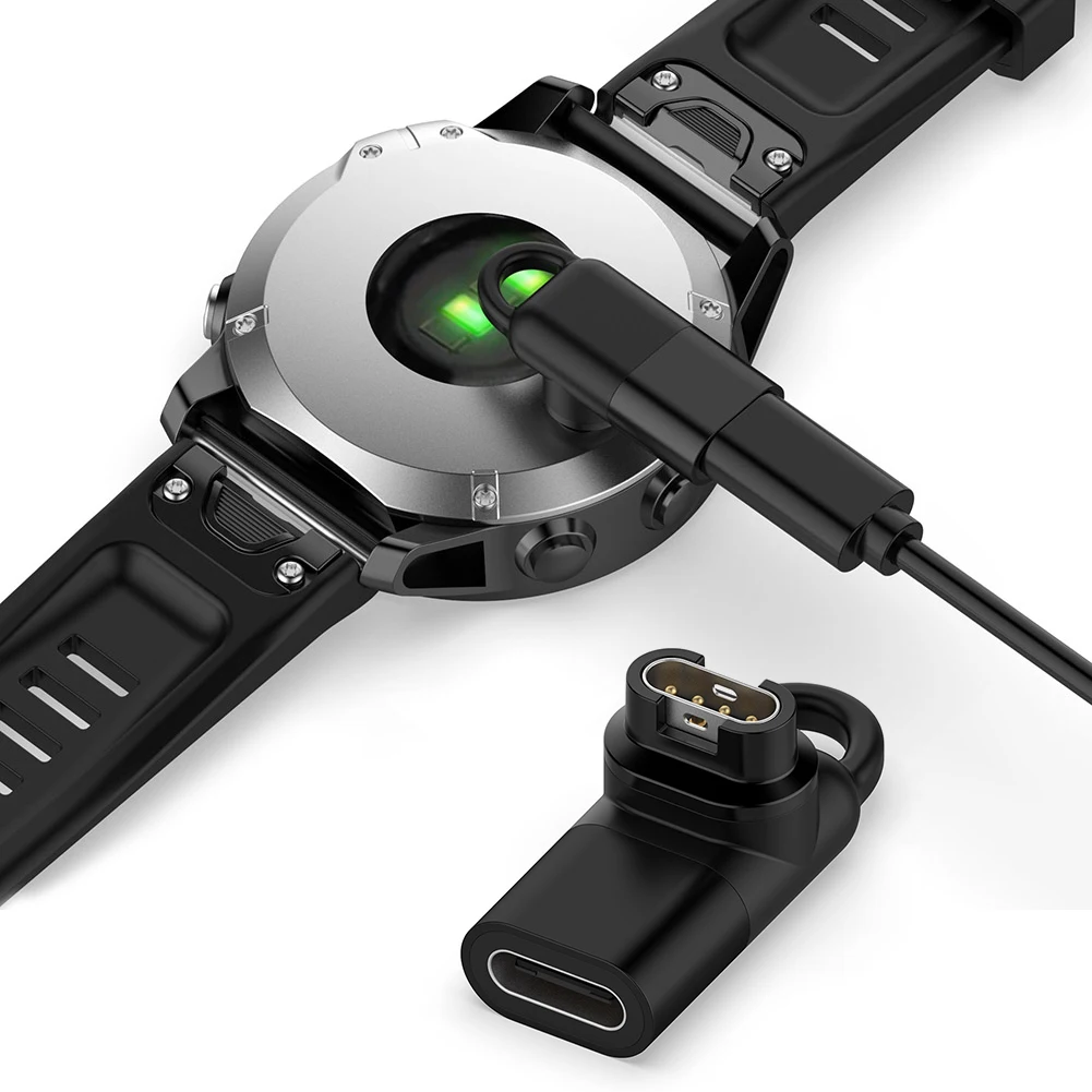 

Переходник для зарядного устройства с разъемом USB Type C/Micro/ios на 4 контакта для Garmin Fenix 7/6/5 instinct 2S CAME 2 plus EPIX Watch